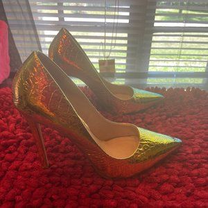 High Heels, size 8 1/2 muti-colored